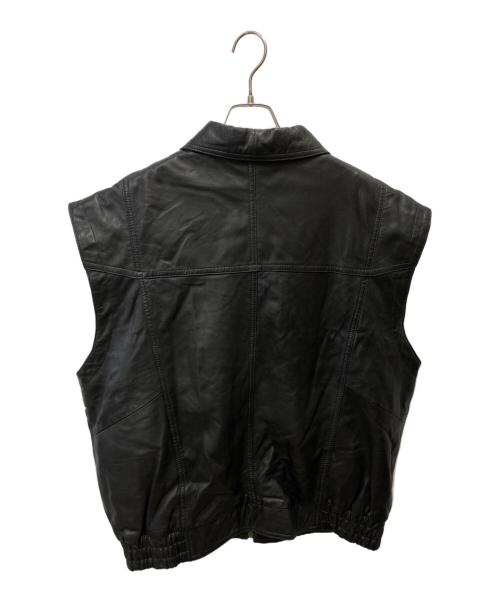 古着（フルギ）古着 (フルギ) レザーベスト ブラック サイズ:XXLの古着・服飾アイテム