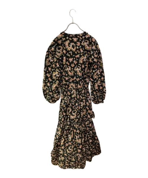 PINK HOUSE（ピンクハウス）PINK HOUSE (ピンクハウス) 花柄ワンピース ブラック サイズ:ーの古着・服飾アイテム