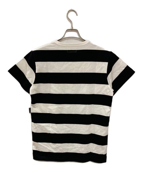 agnes b homme（アニエスベーオム）agnes b homme (アニエスベーオム) ボーダーTシャツ ブラック サイズ:不明(実寸サイズをご確認ください)の古着・服飾アイテム