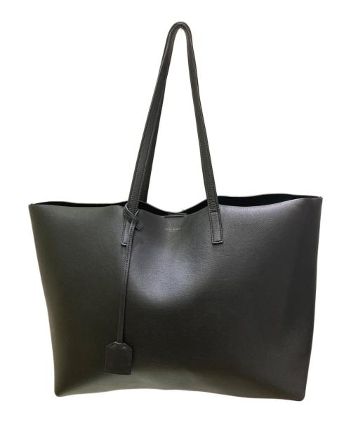 Saint Laurent Paris（サンローランパリ）Saint Laurent Paris (サンローランパリ) レザートートバッグ ブラックの古着・服飾アイテム