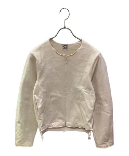 SUNSEA（サンシー）SUNSEA (サンシー) ノーカラースウェットジャケット ホワイト サイズ:2の古着・服飾アイテム