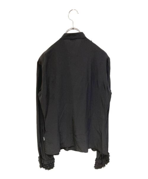 VERSACE JEANS COUTURE（ヴェルサーチ ジーンズクチュール）VERSACE JEANS COUTURE (ヴェルサーチ ジーンズクチュール) フリルデザインブラウス ブラック サイズ:不明の古着・服飾アイテム
