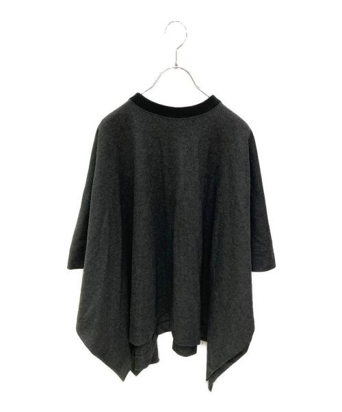 nell（ネル）nell (ネル) ウールジャージーポンチョ グレー サイズ:ーの古着・服飾アイテム