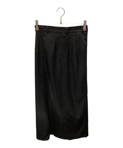 styling/（スタイリング）styling/ (スタイリング) kei shirahata (ケイシラハタ) バックラップサテンスカート ブラックの古着・服飾アイテム