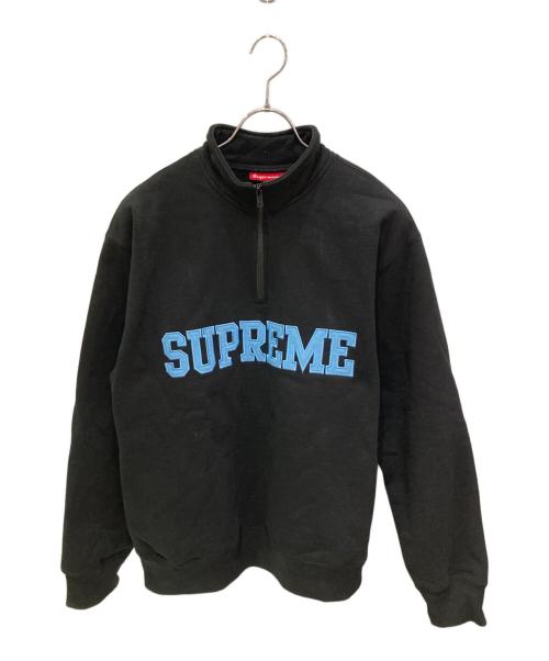 SUPREME（シュプリーム）SUPREME (シュプリーム) Collegiate Half Zip Pullover ブラック サイズ:Mの古着・服飾アイテム