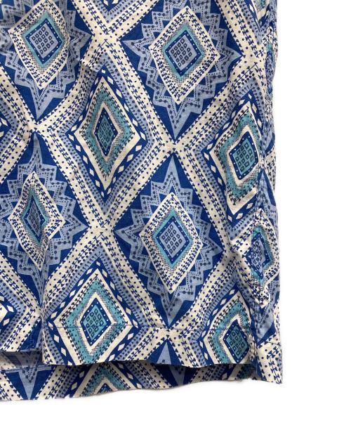 JANTZEN（ジャンセン）JANTZEN (ジャンセン) 50's 半袖総柄シャツ ブルー サイズ:Mの古着・服飾アイテム