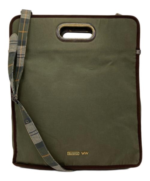 Barbour（バブアー）Barbour (バブアー) waccowacco (ワッコワッコ) 2WAYショルダーバッグ グリーンの古着・服飾アイテム