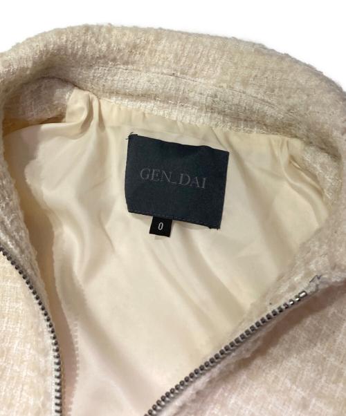 GEN DAI（ゲンダイ）GEN DAI (ゲンダイ) ツイードジャケット ホワイトの古着・服飾アイテム