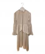 ELINエリン）の古着「ブラウスワンピース」｜ベージュ