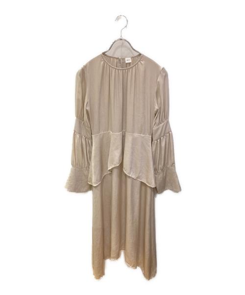ELIN（エリン）ELIN (エリン) ブラウスワンピース ベージュ サイズ:36の古着・服飾アイテム