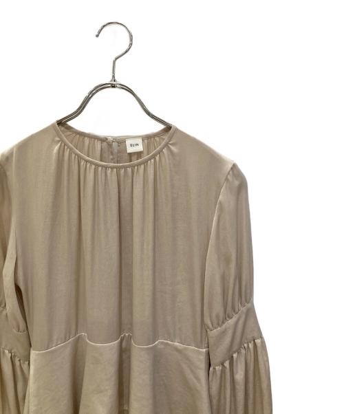 ELIN（エリン）ELIN (エリン) ブラウスワンピース ベージュ サイズ:36の古着・服飾アイテム