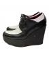 CELINE (セリーヌ) プラットフォームシューズ ブラック×ホワイト サイズ:24cm：7000円