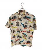 Schottショット）の古着「柄シャツ」｜ベージュ