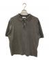 SHIPS any（シップスエニィ）の古着「ハイゲージ リネンミックス サマー ニット ポロシャツ」｜グレー