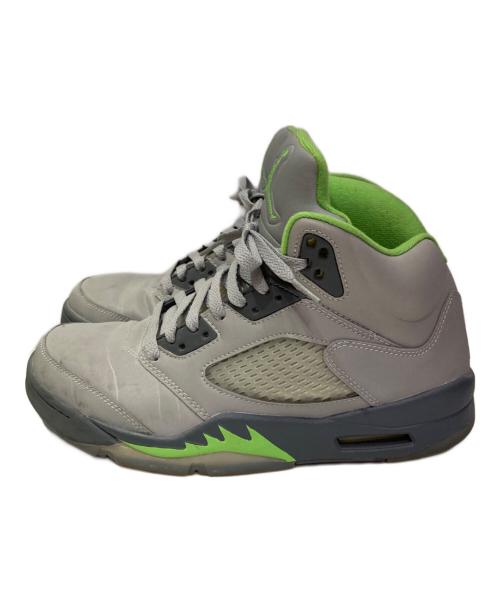 NIKE（ナイキ）NIKE (ナイキ) AIR JORDAN 5 RETRO GREEN BEAN グレー×グリーン サイズ:27cmの古着・服飾アイテム