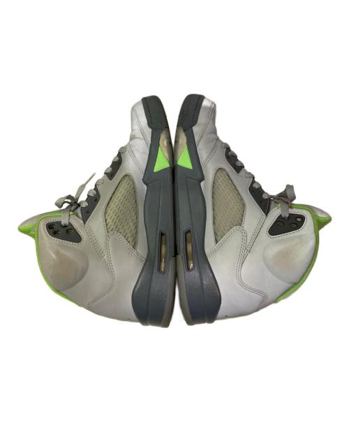 NIKE（ナイキ）NIKE (ナイキ) AIR JORDAN 5 RETRO GREEN BEAN グレー×グリーン サイズ:27cmの古着・服飾アイテム