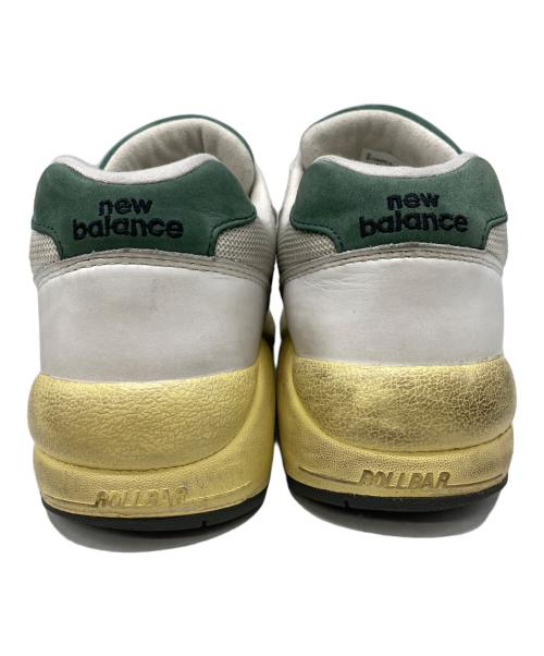 NEW BALANCE（ニューバランス）NEW BALANCE (ニューバランス) スニーカー ホワイト×グリーン サイズ:27㎝の古着・服飾アイテム