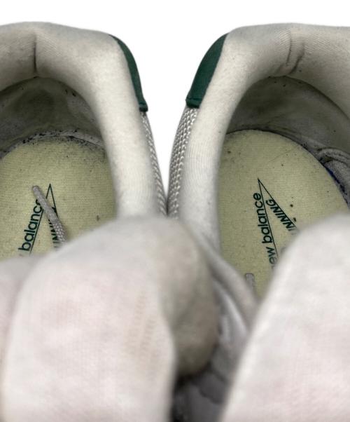 NEW BALANCE（ニューバランス）NEW BALANCE (ニューバランス) スニーカー ホワイト×グリーン サイズ:27㎝の古着・服飾アイテム