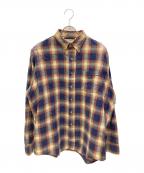 L.L.Beanエルエルビーン）の古着「古着オンブレチェックフランネルシャツ」｜オレンジ