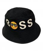 HUGO BOSSヒューゴ ボス）の古着「ロゴワッペンバケットハット」｜ブラック