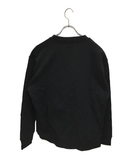 1PIU1UGUALE3 RELAX（ウノピゥウノウグァーレトレ リラックス）1PIU1UGUALE3 RELAX (ウノピゥウノウグァーレトレ リラックス) ラインストーンロゴスウェット ブラック サイズ:Mの古着・服飾アイテム