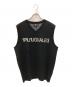 1piu1uguale3（ウノピュウノウグァーレトレ）の古着「ロゴニットベスト」｜ブラック