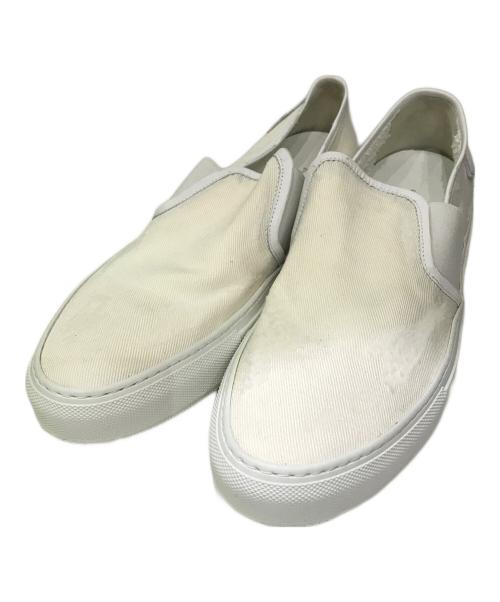 PHILIPPE MODEL（フィリップ モデル）PHILIPPE MODEL (フィリップ モデル) ダメージ加工スリッポン ホワイト サイズ:42の古着・服飾アイテム