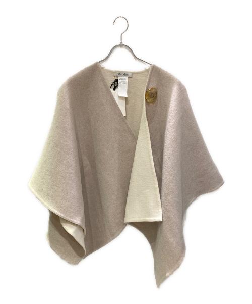 MaxMara（マックスマーラ）MaxMara (マックスマーラ) ブローチ付ケープコート ベージュ サイズ:不明(実寸サイズをご確認ください)の古着・服飾アイテム