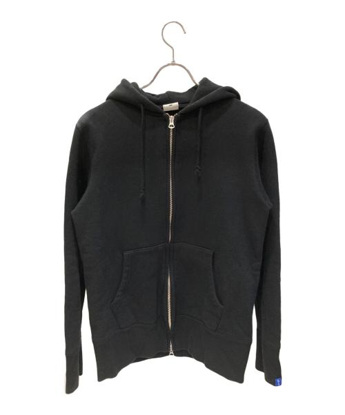 LOOPWHEELER（ループウィラー）LOOPWHEELER (ループウィラー) ジップパーカー ブラック サイズ:Mの古着・服飾アイテム