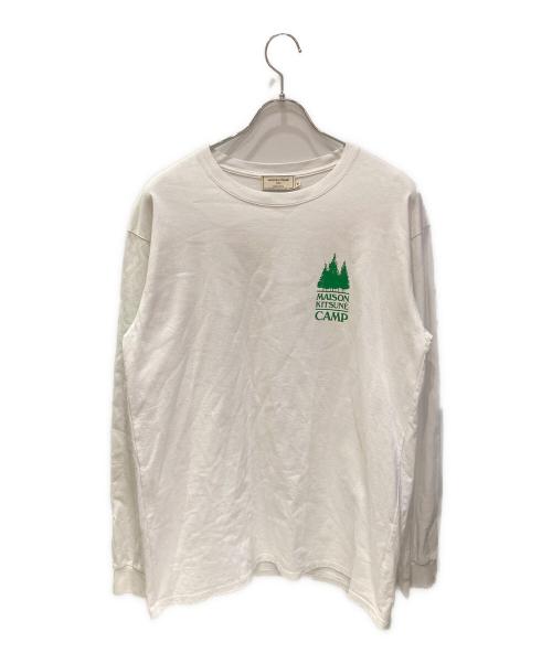 maison kitsune（メゾンキツネ）maison kitsune (メゾンキツネ) カットソー ホワイト サイズ:Mの古着・服飾アイテム