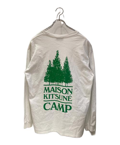 maison kitsune（メゾンキツネ）maison kitsune (メゾンキツネ) カットソー ホワイト サイズ:Mの古着・服飾アイテム