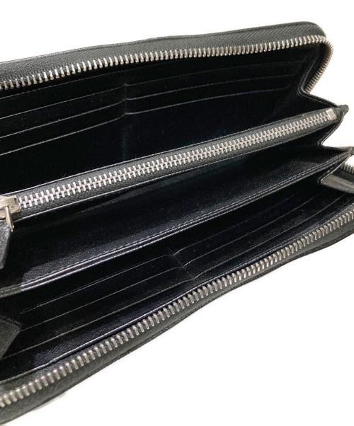 PRADA（プラダ）PRADA (プラダ) サフィアーノ ロングウォレット ブラックの古着・服飾アイテム
