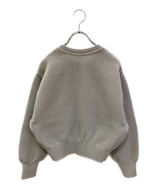 BEARDSLEY（ビアズリー）BEARDSLEY (ビアズリー) パール釦ショートカーディガン グレー サイズ:Freeの古着・服飾アイテム