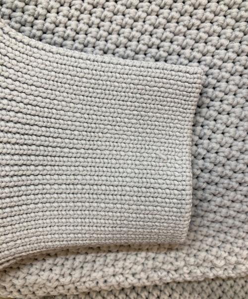 BEARDSLEY（ビアズリー）BEARDSLEY (ビアズリー) パール釦ショートカーディガン グレー サイズ:Freeの古着・服飾アイテム