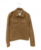 BANANA REPUBLICバナナリパブリック）の古着「SUEDE TRUCKER JACKET」｜ブラウン