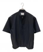 A + TOKYOエープラス トウキョウ）の古着「SOLOTEXスタンドカラーシャツ」｜ネイビー
