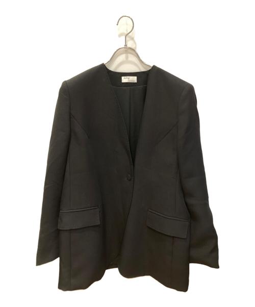 styling/ kei shirahata（スタイリング / ケイ シラハタ）styling/ kei shirahata (スタイリング / ケイ シラハタ) ラウンドカットノーカラージャケット ネイビー サイズ:1の古着・服飾アイテム