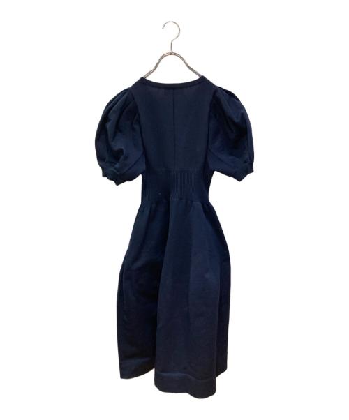 CELFORD（セルフォード）CELFORD (セルフォード) ホールガーメントボリューム袖ワンピース ネイビー サイズ:36の古着・服飾アイテム