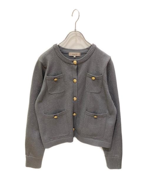 JUSGLITTY（ジャスグリッティー）JUSGLITTY (ジャスグリッティー) カーディガン グレー サイズ:2の古着・服飾アイテム