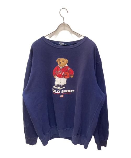 POLO SPORT（ポロスポーツ）POLO SPORT (ポロスポーツ) 古着ポロベアプリントスウェット ネイビー サイズ:Lの古着・服飾アイテム