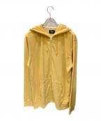 stussyステューシー）の古着「パイルジップパーカー」｜イエロー