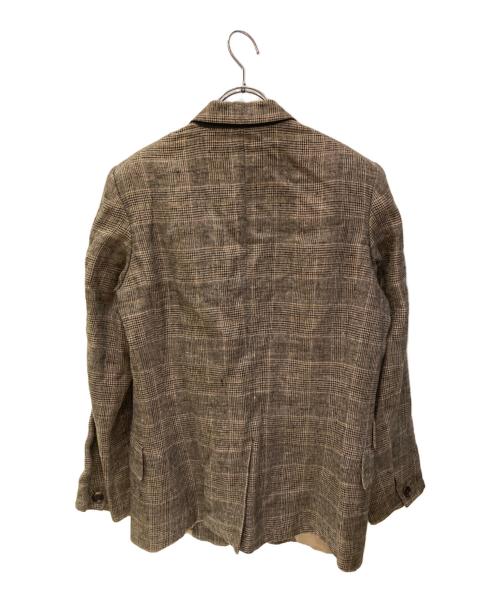 WRYHT（ライト）WRYHT (ライト) チェックテーラードジャケット ブラウン サイズ:2の古着・服飾アイテム