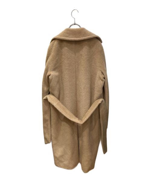 MaxMara（マックスマーラ）MaxMara (マックスマーラ) アウパカウールガウンコート ブラウン サイズ:38の古着・服飾アイテム