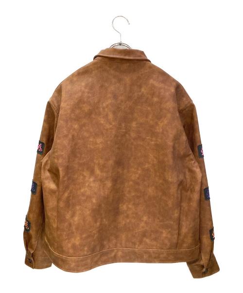 SOUNDS GOOD（サウンズグッド）SOUNDS GOOD (サウンズグッド) ワッペンエコレザーショートJKT ブラウン サイズ:FREEの古着・服飾アイテム