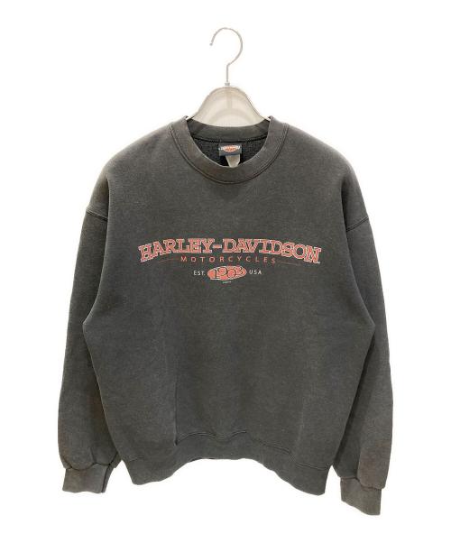HARLEY-DAVIDSON（ハーレーダビッドソン）HARLEY-DAVIDSON (ハーレーダビッドソン) 00's ロゴプリントスウェット ブラック サイズ:不明(実寸サイズをご確認ください)の古着・服飾アイテム