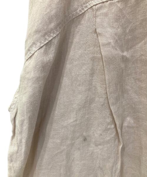 nest Robe（ネストローブ）nest Robe (ネストローブ) リネンスキッパー2WAYブラウス ベージュ サイズ:FREEの古着・服飾アイテム