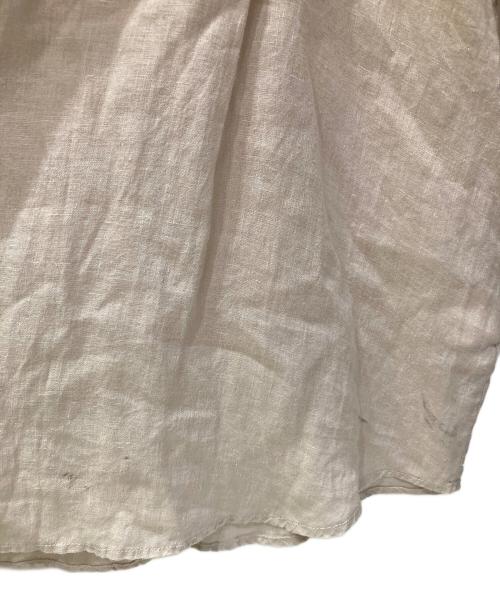 nest Robe（ネストローブ）nest Robe (ネストローブ) リネンスキッパー2WAYブラウス ベージュ サイズ:FREEの古着・服飾アイテム