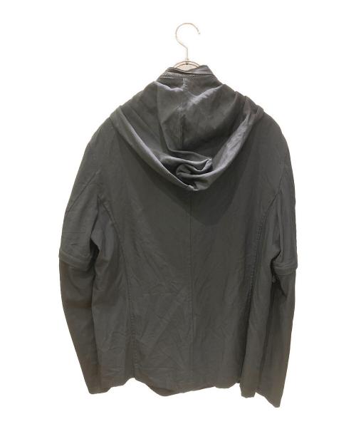 Yohji Yamamoto pour homme（ヨウジヤマモト プールオム）Yohji Yamamoto pour homme (ヨウジヤマモト プールオム) ウールギャバジップアップジャケット ブラック サイズ:3の古着・服飾アイテム