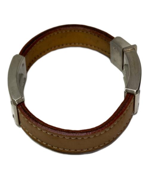 Atomic number47（アトミック ナンバー47）Atomic number47 (アトミック ナンバー47) シルバーブレスレット ブラウンの古着・服飾アイテム