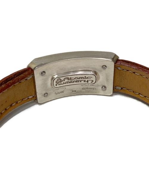 Atomic number47（アトミック ナンバー47）Atomic number47 (アトミック ナンバー47) シルバーブレスレット ブラウンの古着・服飾アイテム